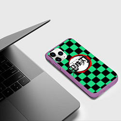 Чехол iPhone 11 Pro матовый KIMETSU NO YAIBA, цвет: 3D-фиолетовый — фото 2