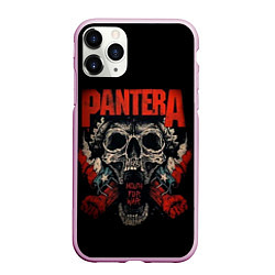 Чехол iPhone 11 Pro матовый Pantera, цвет: 3D-розовый