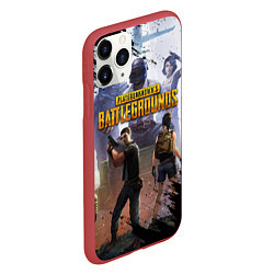 Чехол iPhone 11 Pro матовый PUBG, цвет: 3D-красный — фото 2