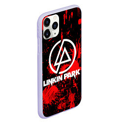 Чехол iPhone 11 Pro матовый Linkin Park, цвет: 3D-светло-сиреневый — фото 2