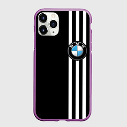 Чехол iPhone 11 Pro матовый BMW SPORT, цвет: 3D-фиолетовый