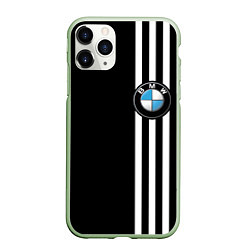 Чехол iPhone 11 Pro матовый BMW SPORT, цвет: 3D-салатовый