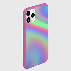 Чехол iPhone 11 Pro матовый Gradient vinyl, цвет: 3D-фиолетовый — фото 2
