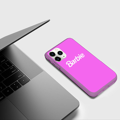Чехол iPhone 11 Pro матовый Barbie / 3D-Фиолетовый – фото 3