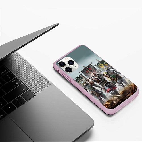 Чехол iPhone 11 Pro матовый For Honor / 3D-Розовый – фото 3