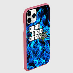 Чехол iPhone 11 Pro матовый GTA5, цвет: 3D-малиновый — фото 2