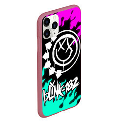 Чехол iPhone 11 Pro матовый Blink-182 5, цвет: 3D-малиновый — фото 2