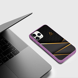 Чехол iPhone 11 Pro матовый Assassins Creed, цвет: 3D-фиолетовый — фото 2