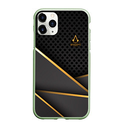 Чехол iPhone 11 Pro матовый Assassins Creed, цвет: 3D-салатовый