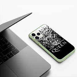 Чехол iPhone 11 Pro матовый QUEEN, цвет: 3D-салатовый — фото 2
