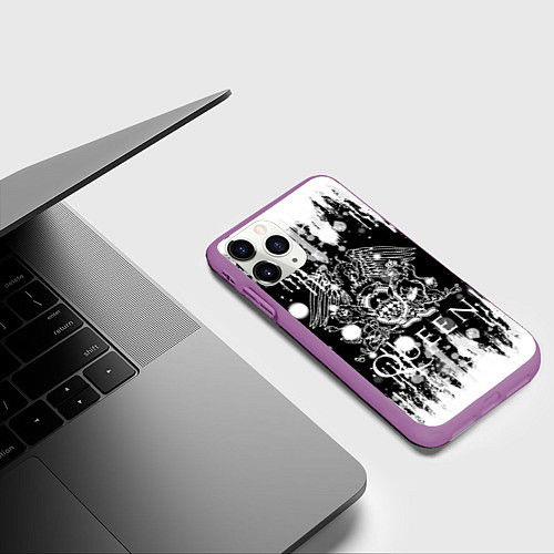 Чехол iPhone 11 Pro матовый QUEEN / 3D-Фиолетовый – фото 3