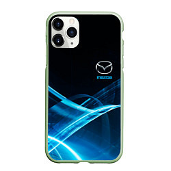 Чехол iPhone 11 Pro матовый MAZDA, цвет: 3D-салатовый