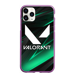 Чехол iPhone 11 Pro матовый VALORANT, цвет: 3D-фиолетовый