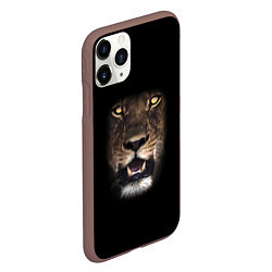 Чехол iPhone 11 Pro матовый Fangs, цвет: 3D-коричневый — фото 2