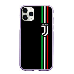 Чехол iPhone 11 Pro матовый JUVENTUS, цвет: 3D-светло-сиреневый