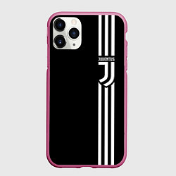 Чехол iPhone 11 Pro матовый JUVENTUS, цвет: 3D-малиновый