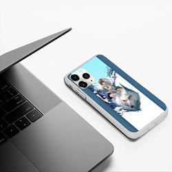 Чехол iPhone 11 Pro матовый Mononoke, цвет: 3D-белый — фото 2