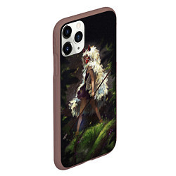 Чехол iPhone 11 Pro матовый Принцесса Мононоке, цвет: 3D-коричневый — фото 2
