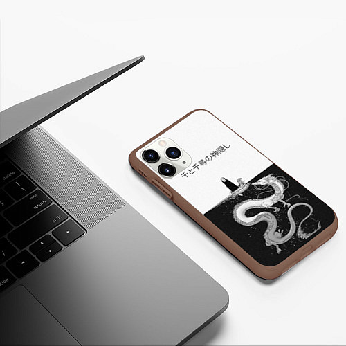Чехол iPhone 11 Pro матовый Унесённые призраками / 3D-Коричневый – фото 3