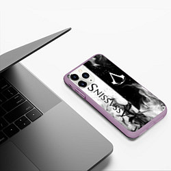 Чехол iPhone 11 Pro матовый ASSASSINS CREED, цвет: 3D-сиреневый — фото 2
