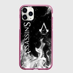 Чехол iPhone 11 Pro матовый ASSASSINS CREED, цвет: 3D-малиновый
