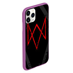 Чехол iPhone 11 Pro матовый WATCH DOGS LEGION, цвет: 3D-фиолетовый — фото 2