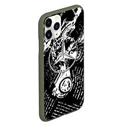 Чехол iPhone 11 Pro матовый Shik, цвет: 3D-темно-зеленый — фото 2