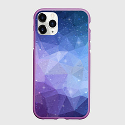 Чехол iPhone 11 Pro матовый КОСМОС, цвет: 3D-фиолетовый