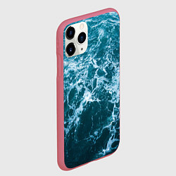 Чехол iPhone 11 Pro матовый Водная гладь, цвет: 3D-малиновый — фото 2