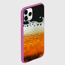 Чехол iPhone 11 Pro матовый ТЕМНОЕ ПИВО, цвет: 3D-фиолетовый — фото 2