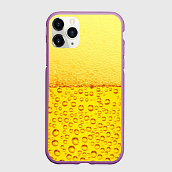 Чехол iPhone 11 Pro матовый ПИВО, цвет: 3D-фиолетовый