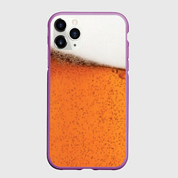 Чехол iPhone 11 Pro матовый ПИВО!, цвет: 3D-фиолетовый
