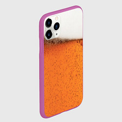 Чехол iPhone 11 Pro матовый ПИВО!, цвет: 3D-фиолетовый — фото 2