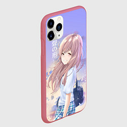 Чехол iPhone 11 Pro матовый Silent Voice, цвет: 3D-малиновый — фото 2