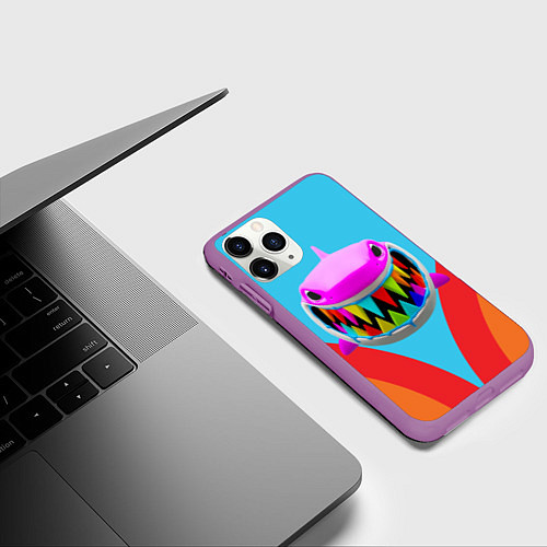 Чехол iPhone 11 Pro матовый 6IX9INE / 3D-Фиолетовый – фото 3