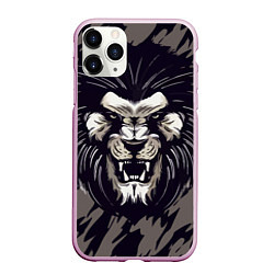 Чехол iPhone 11 Pro матовый Зверь, цвет: 3D-розовый