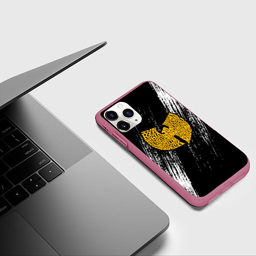 Чехол iPhone 11 Pro матовый Wu-Tang Clan / 3D-Малиновый – фото 3