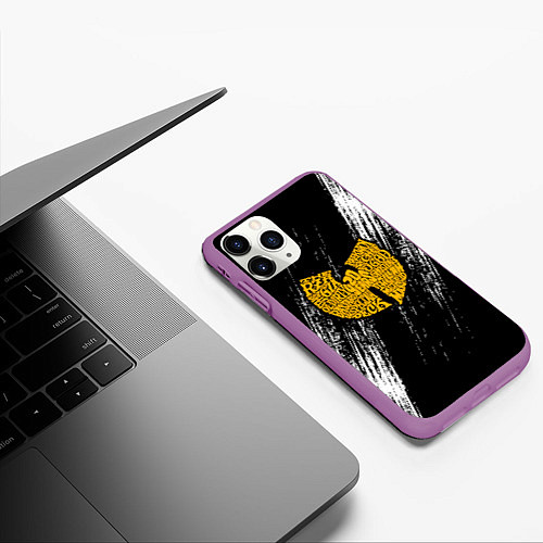 Чехол iPhone 11 Pro матовый Wu-Tang Clan / 3D-Фиолетовый – фото 3