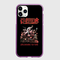 Чехол iPhone 11 Pro матовый Kreator, цвет: 3D-фиолетовый