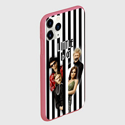 Чехол iPhone 11 Pro матовый Литтл Биг, цвет: 3D-малиновый — фото 2