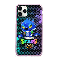 Чехол iPhone 11 Pro матовый Brawl Stars LEON, цвет: 3D-розовый