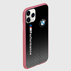 Чехол iPhone 11 Pro матовый BMW M PERFORMANCE, цвет: 3D-малиновый — фото 2