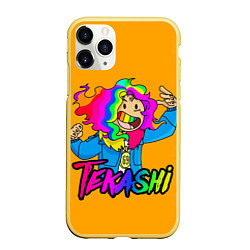 Чехол iPhone 11 Pro матовый 6IX9INE, цвет: 3D-желтый