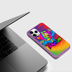 Чехол iPhone 11 Pro матовый 6IX9INE, цвет: 3D-фиолетовый — фото 2