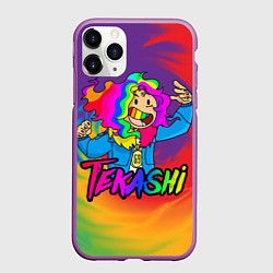 Чехол iPhone 11 Pro матовый 6IX9INE, цвет: 3D-фиолетовый