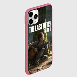 Чехол iPhone 11 Pro матовый The Last of Us part 2, цвет: 3D-малиновый — фото 2
