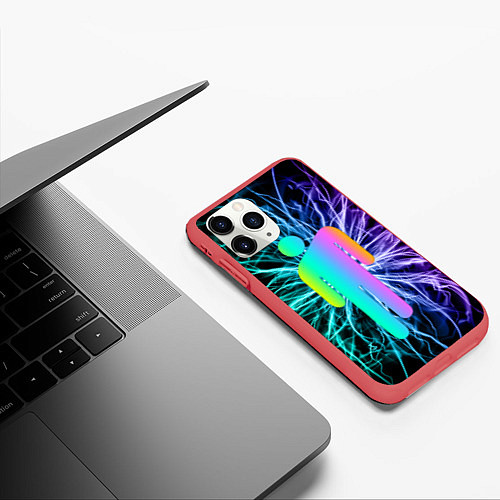 Чехол iPhone 11 Pro матовый BILLIE EILISH / 3D-Красный – фото 3