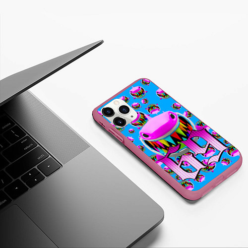 Чехол iPhone 11 Pro матовый 6IX9INE GOOBA / 3D-Малиновый – фото 3