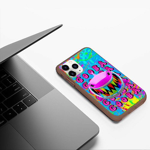 Чехол iPhone 11 Pro матовый 6IX9INE GOOBA / 3D-Коричневый – фото 3