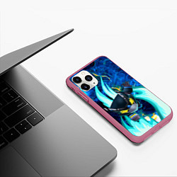 Чехол iPhone 11 Pro матовый BRAWL STARS MECHA CROW, цвет: 3D-малиновый — фото 2